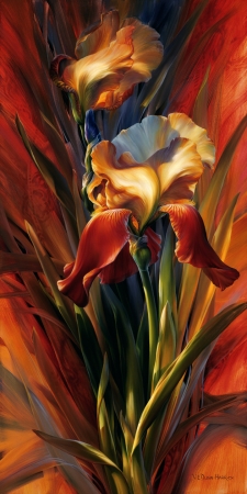 CRIMSON AND COY by artist VIE DUNN-HARR